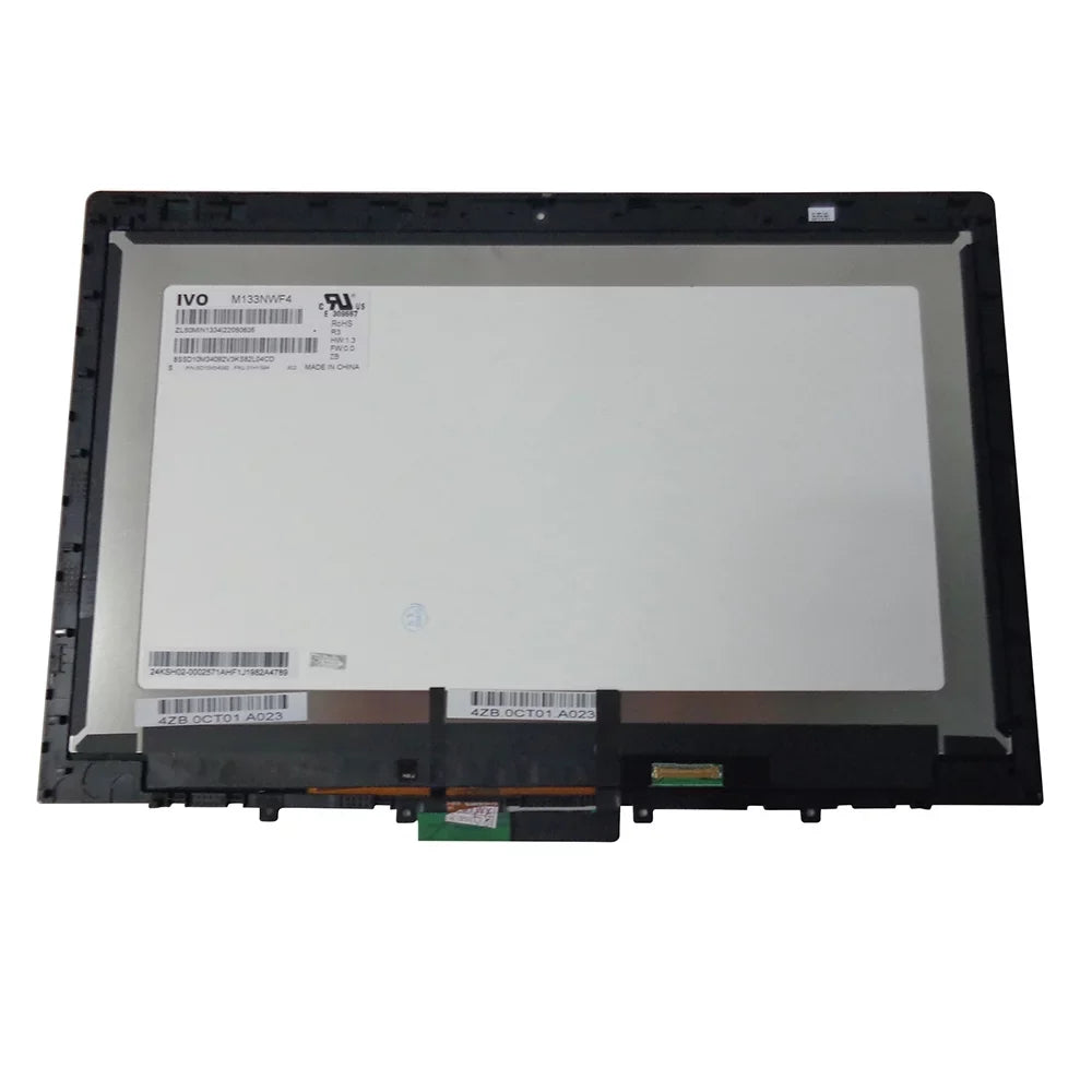 30 02DA313 Bezel Lenovo 5M11A17650 02DM432 Yoga Pin L380 Screen L390 w/ 02HM128 ThinkPad 02DL916 FHD 02DA314 Touch 02DA316 Lcd For 13.3" 02DL967 5M10W03055