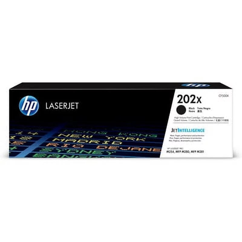 202X (CF500X) HP High Toner Cartridge, Yield Black