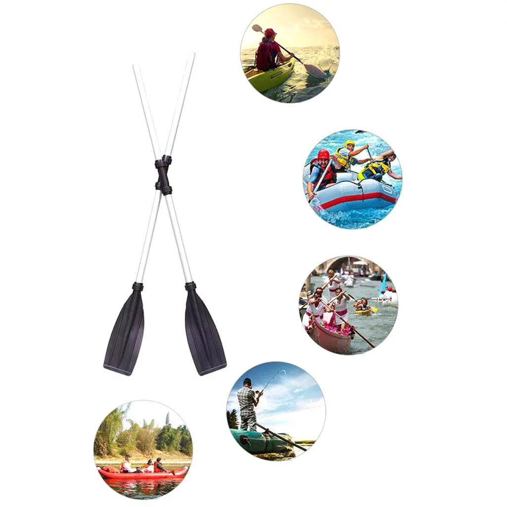 49.6 Oars Kayaks Alloy 1 Inflatable inches Boat Duty - Rubber for Canoe Dinghy Pair Lightweight Aluminum Raft Heavy