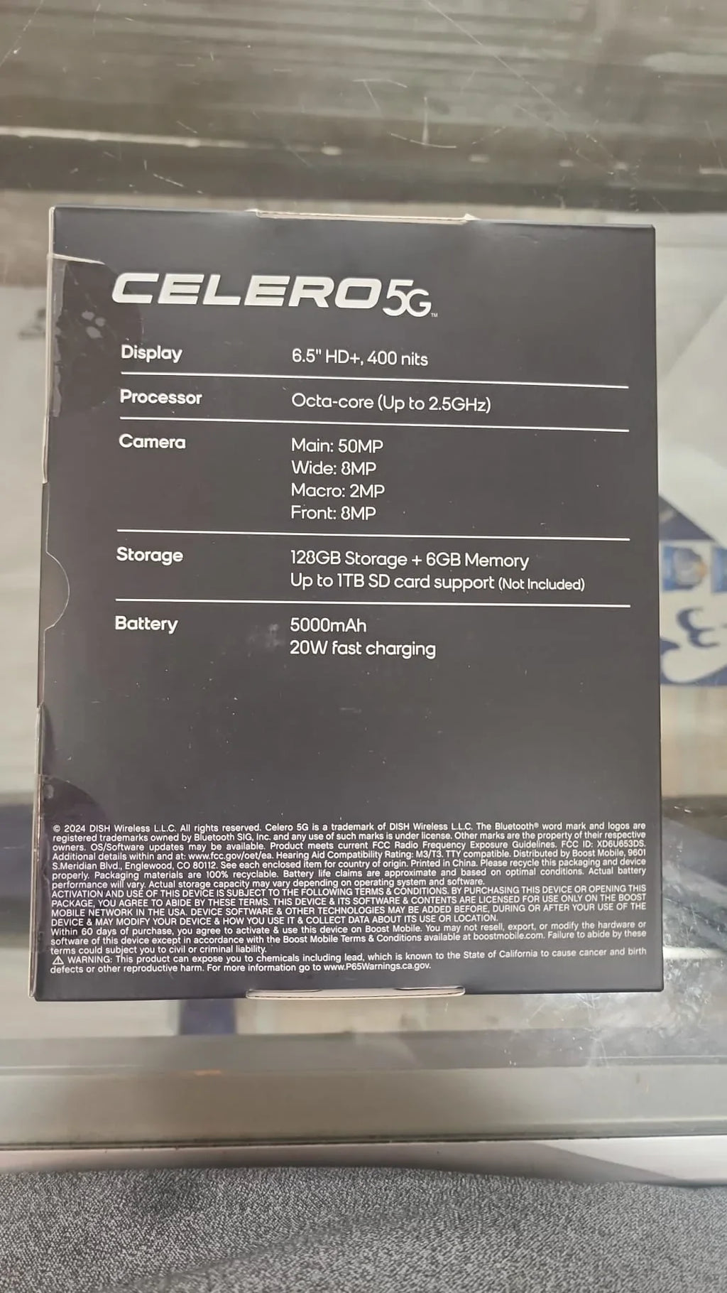 $60 Celero 128GB SIM) Moonglow Plus - Gray Plan - 2024 (Single 5G Mobile) (Boost