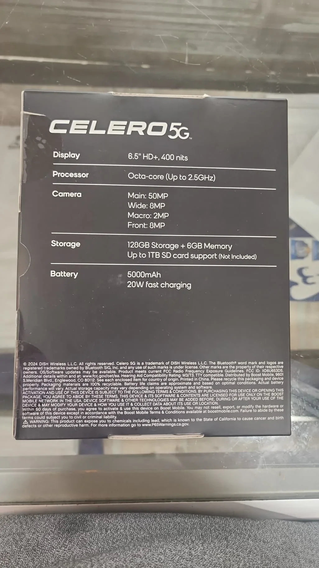 $60 Celero 128GB SIM) Moonglow Plus - Gray Plan - 2024 (Single 5G Mobile) (Boost