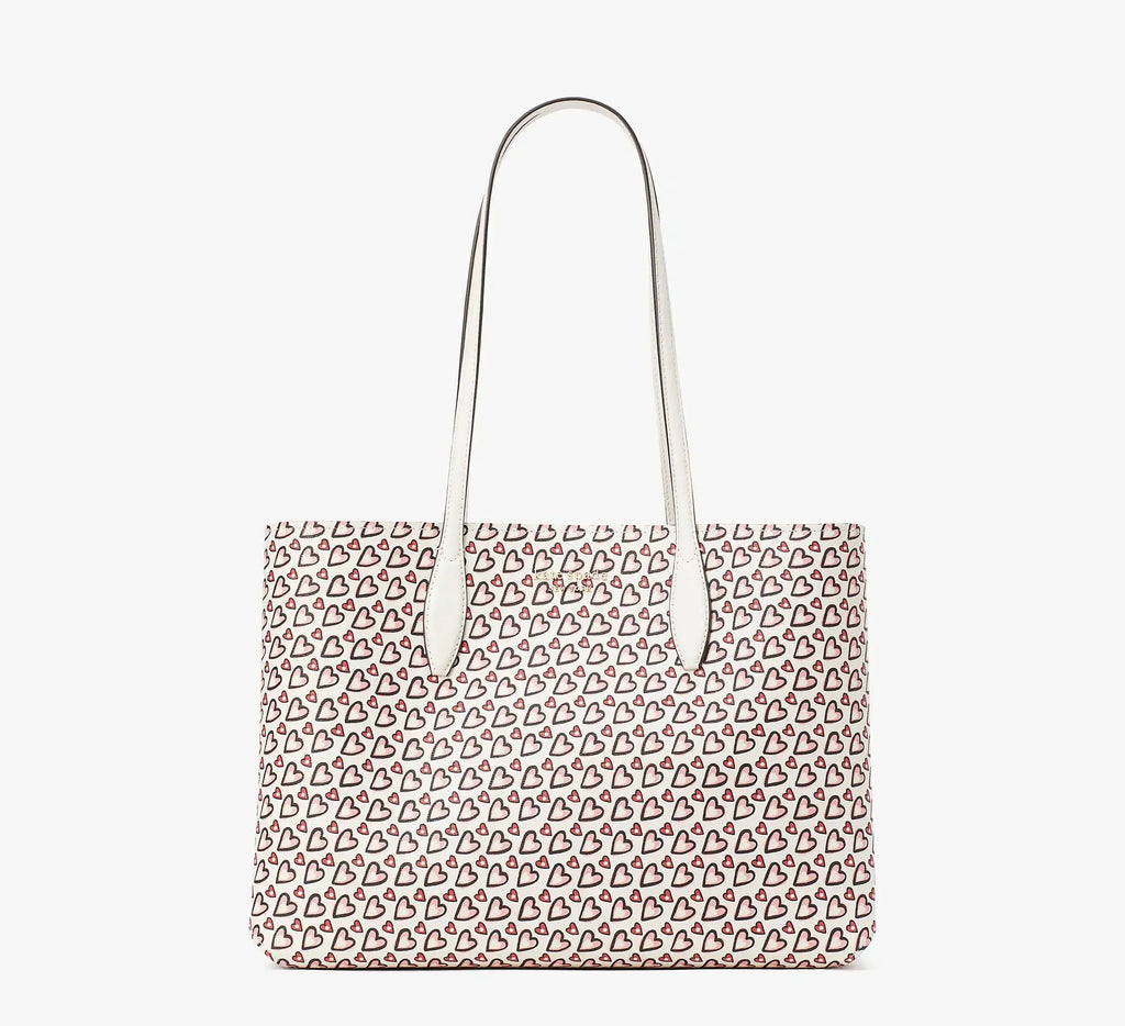 Large Day Tote Fancy Hearts All