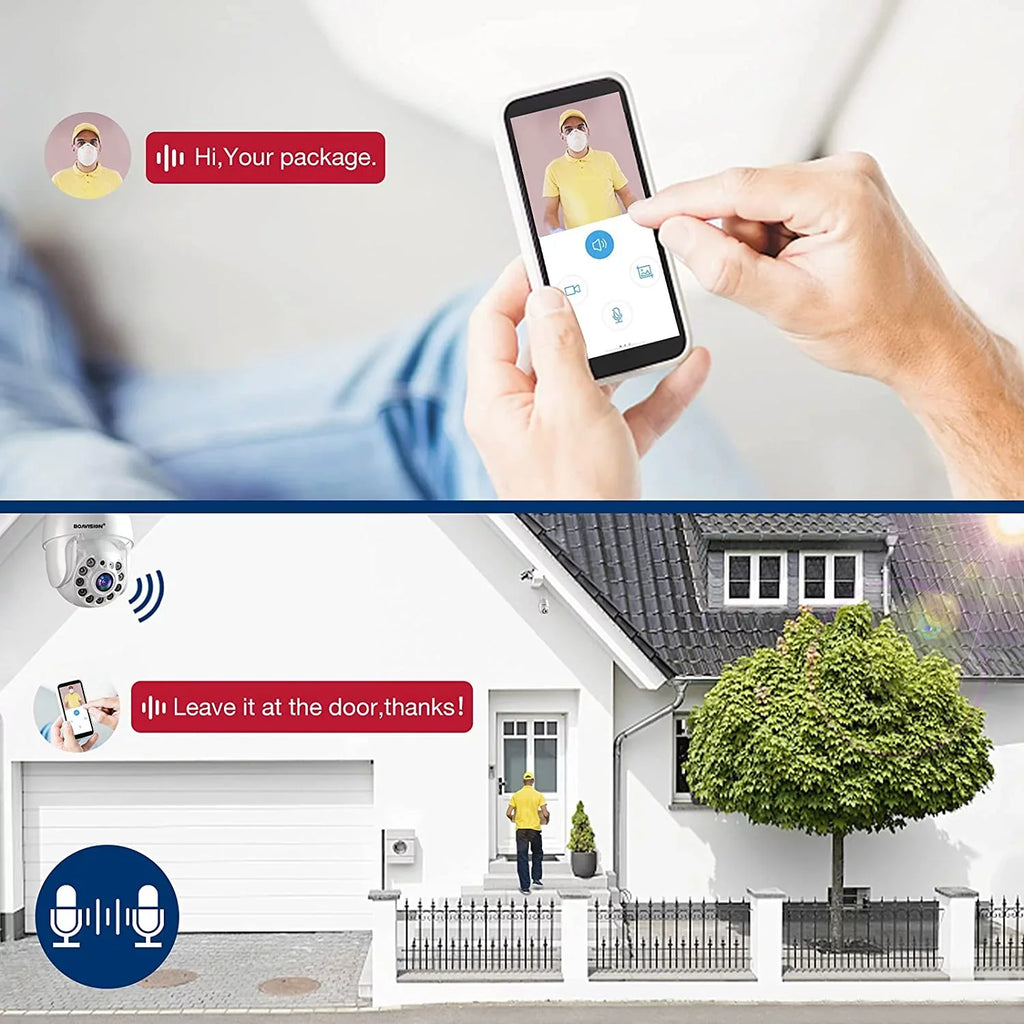 WiFi 1080P Dome Camera IP tracking Full Security IR CCTV PTZ Motion HD Camera Speed