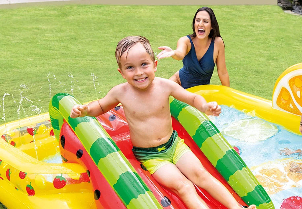 for 2+, Center, Multicolor Inflatable Ages Fruity Play