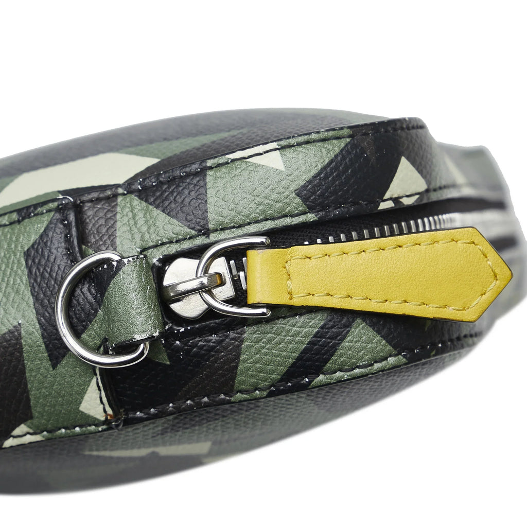 Bag Camouflage Camera Fendi Pre-Owned Leather Crossbody Eyes Authenticated Unisex Calf Monster Green (Good) Bag