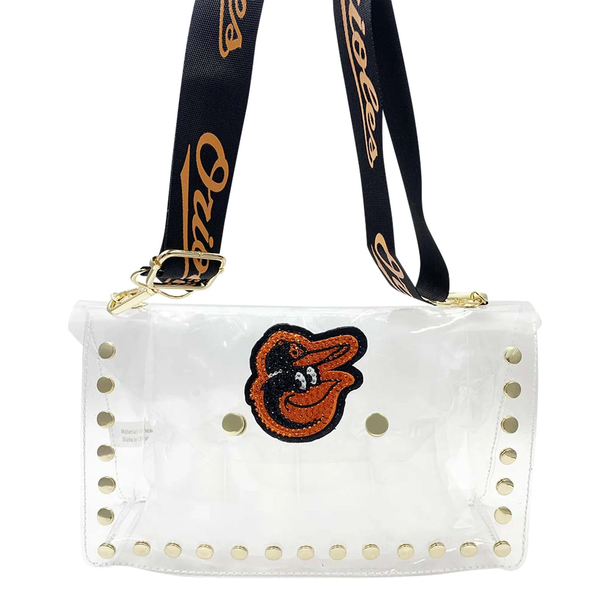 Cuce Baltimore Orioles Crystal Clear Envelope Crossbody Bag