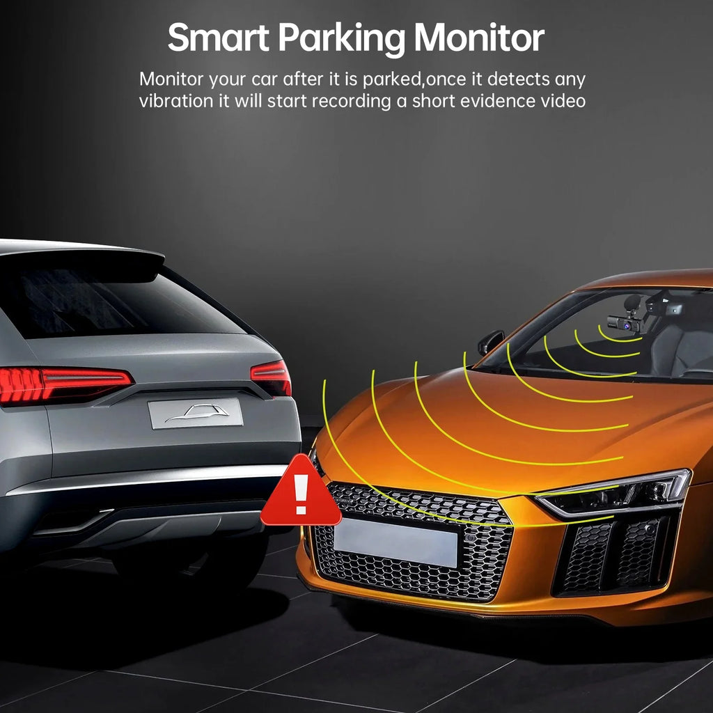 Front Camera Dash Monitor Taxi Inside Camera Night Cam Cars Car Dual 2 and 1080P Accident TOGUARD IR Vision for for Options 64GB Dash Lock Mounting Parking Card SD