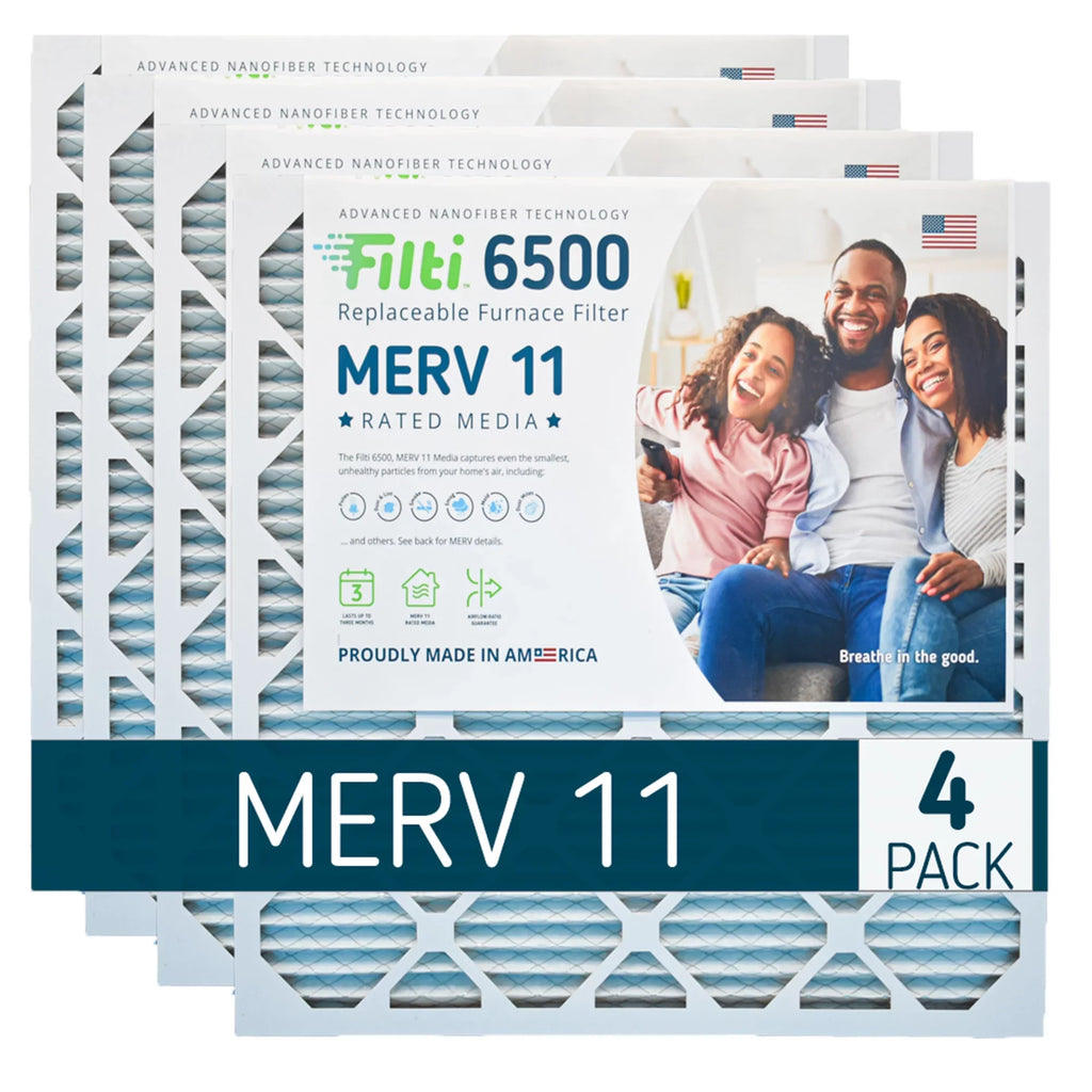 Air 11 6500 Home 16x20x1 Filti Pack) Pleated (4 MERV Furnace HVAC Filter