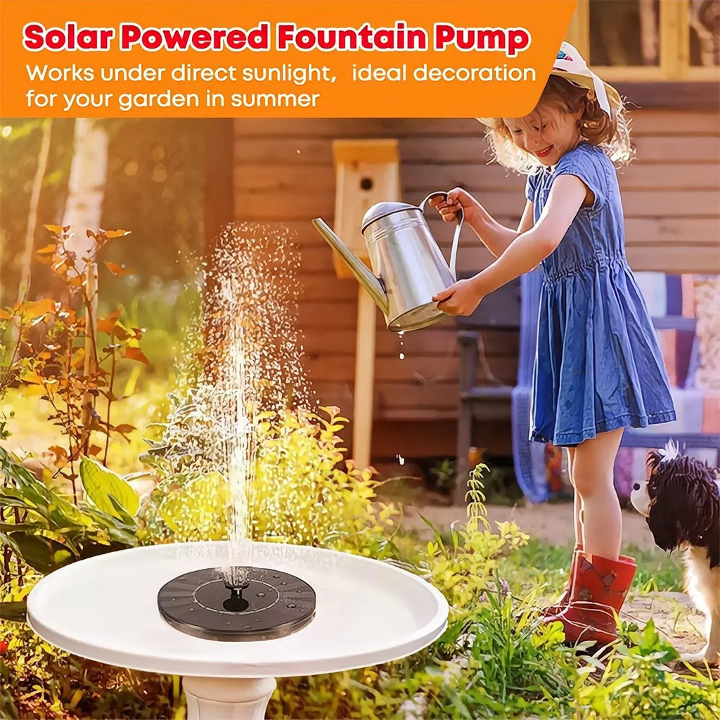 Pools Pump Gardens, exterior Fountain Fountain Powered Floating, Swimming Bath Solar 1pc and Bird - Solar Independent Ponds, Terraces, Waterscape for -