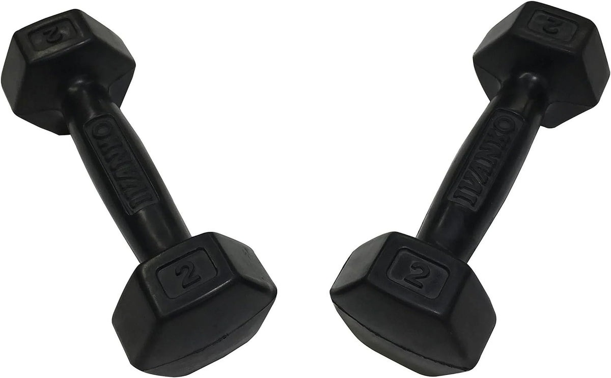 Lbs (PAIR) Dumbbells, Rubber 2