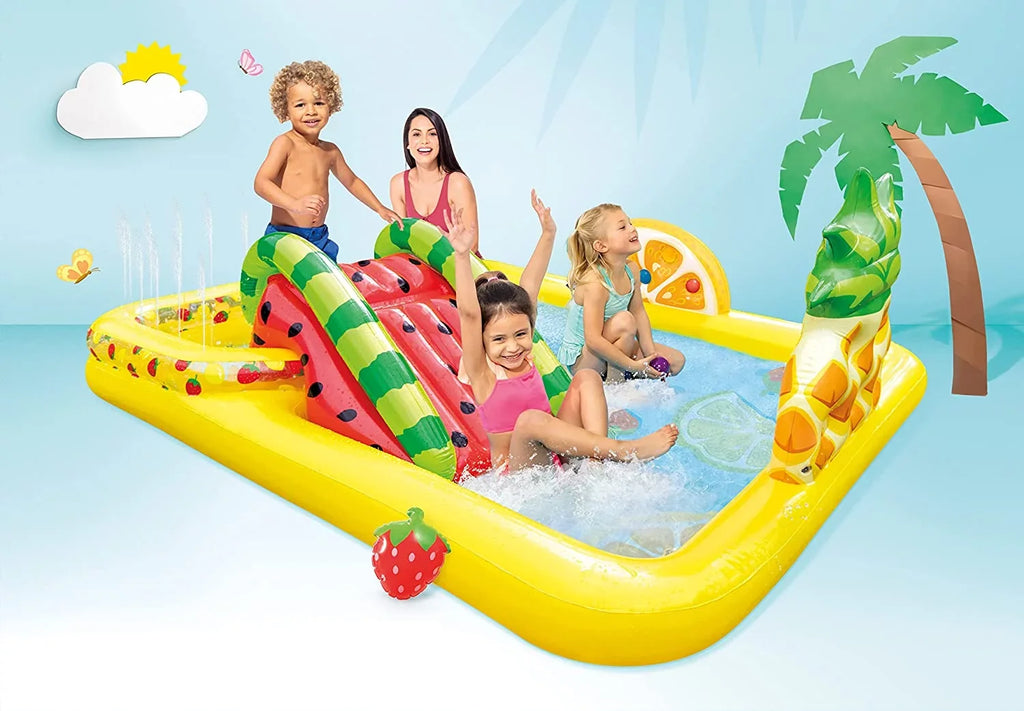for 2+, Center, Multicolor Inflatable Ages Fruity Play
