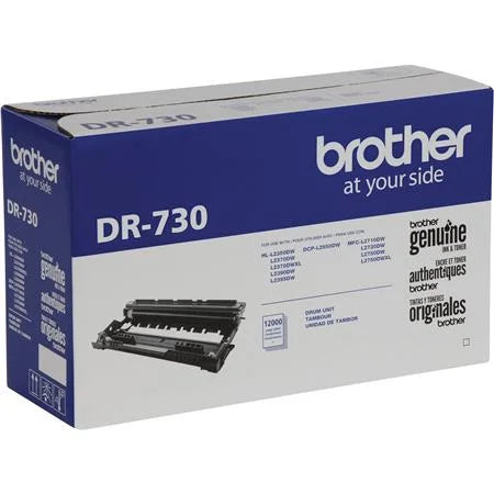 Brother DR730, Unit, Yields 12,000 Pages, Up Drum Genuine to Black