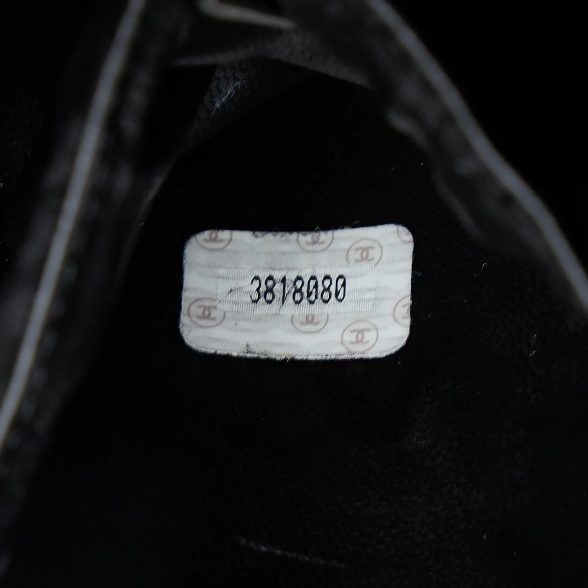 Leather Pre-Owned Caviar Authenticated Unisex Bag CC (Good) Vanity Black