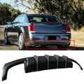 2015-2022 for Rear NINTE Chrysler 300 Square Diffuser Black Matte Lip SRT Exhaust Back