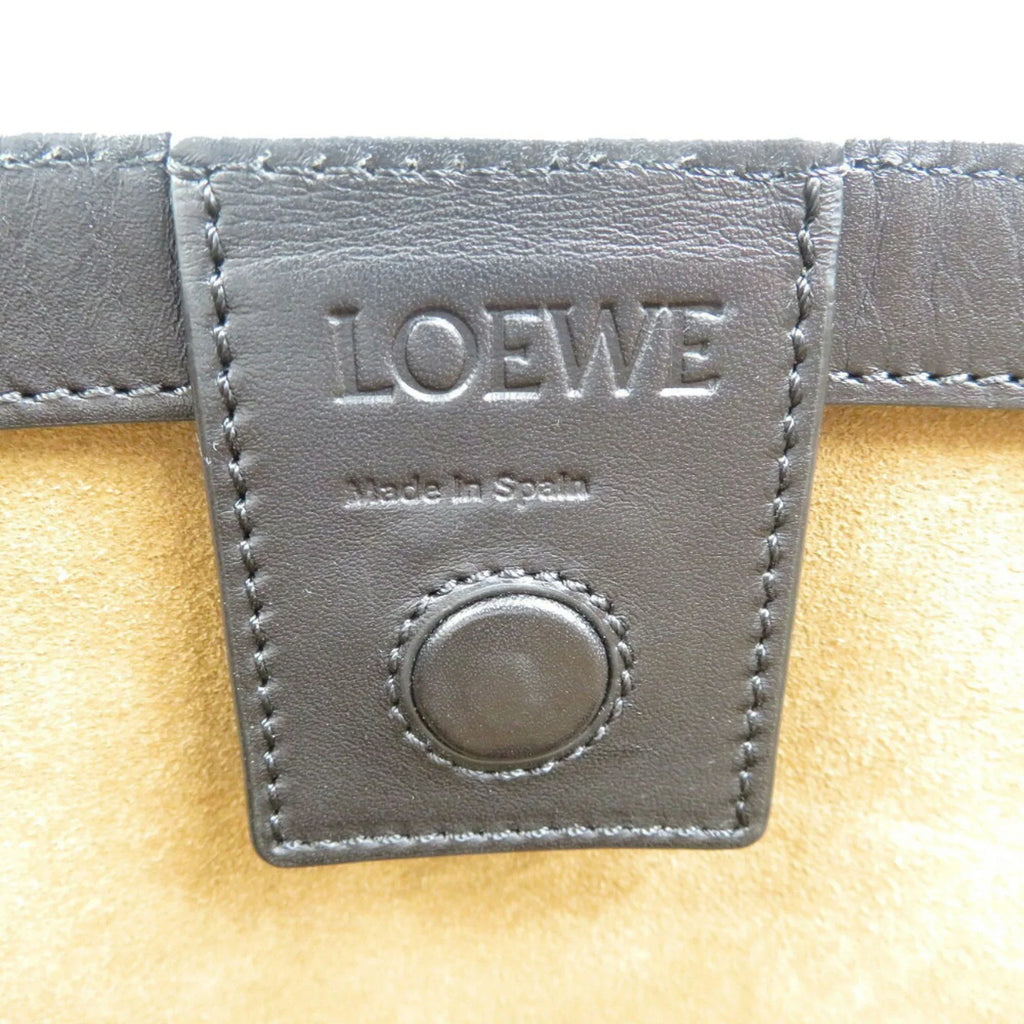 (Good) Pink Tote Loewe Pre-Owned Leather Bag Canvas White Black
