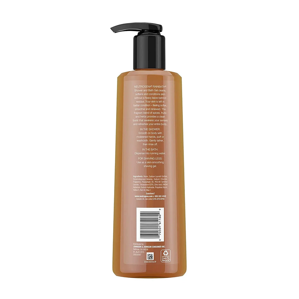 Shower Original Neutrogena Gel, (Pack oz of 16 4) & Bath Rainbath