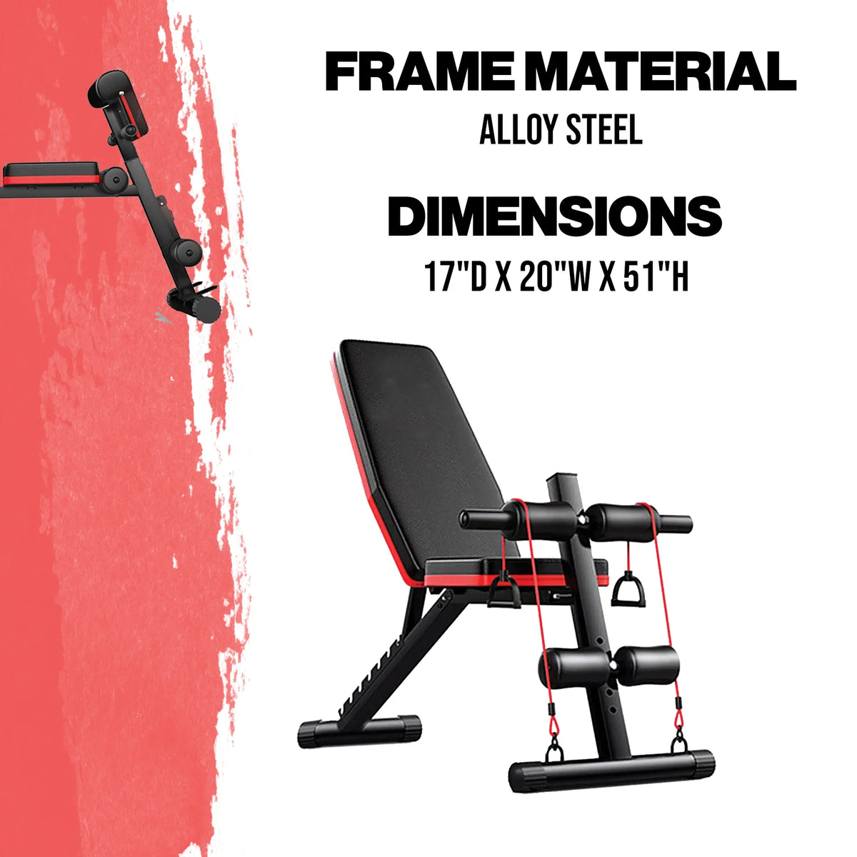 Ideal Incline Gym | Foldable | Bench Premium full Bench body Home for Decline for For Bench Exercise bench IRONGEAR Press | workouts Workout for Adjustable Weight home Training, Strength Workout