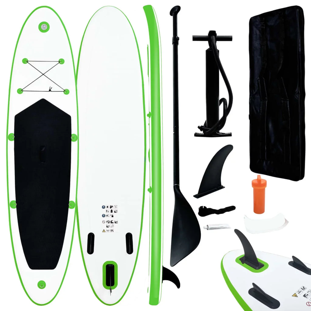 Oar, and Fin, Hand Board Dcenta for Set Inflatable Surfing Kit Paddle Beach with Carrying Board Adults Bag Pump, Surfboard
