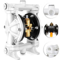 Double GYZJ by Oil Use inch Operated Nitrile Rubber Pump Transfer Chemical PTFE Air Pneumatic Outlet Dual Iron Diaphragm QBK-15 PSI 115 for 12 Dissepiment Industrial Max GPM 1/2 Waste Cast