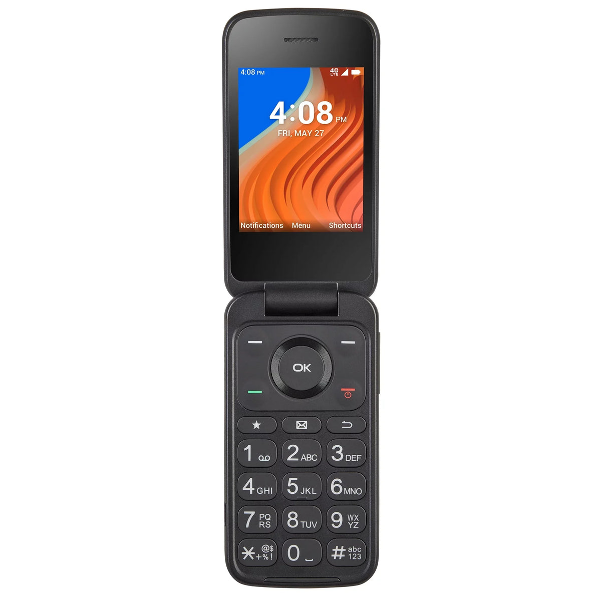 Phone Prepaid Family Mobile Flip 2, Feature Walmart Black- Family Mobile] 8GB, [Locked Walmart to TCL