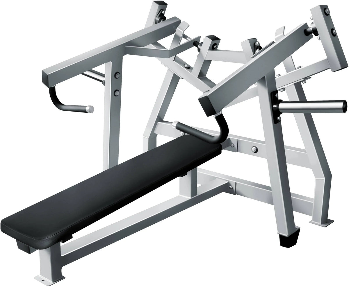 (New) Fitness Silver Press Horizontal Leverage Bench FFS French
