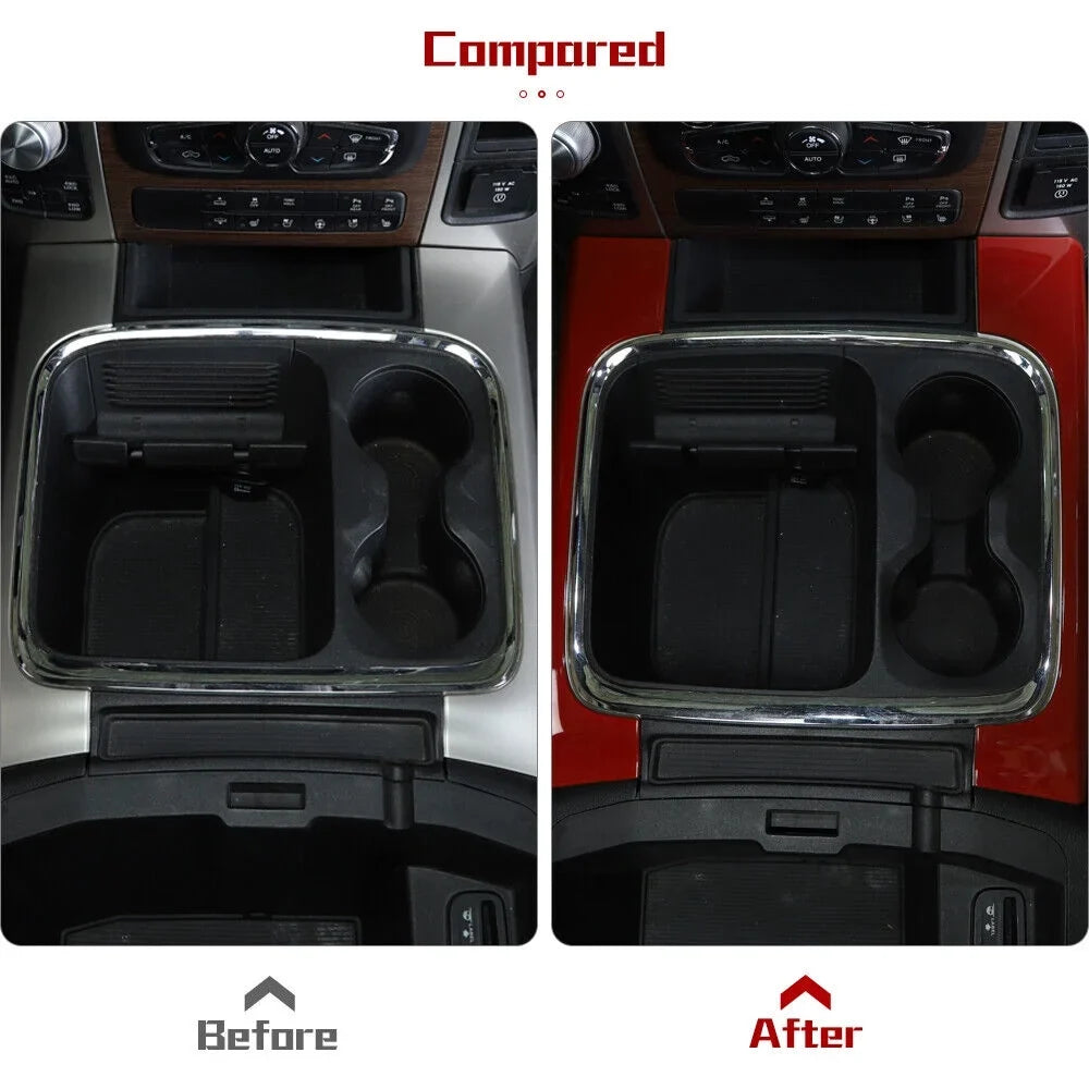 Front Decor Panel Cover Side Trim Red Holder Teledu Cup