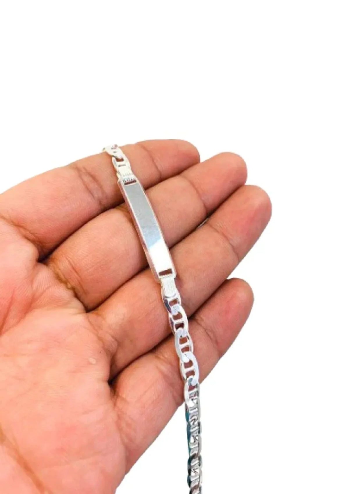9.7g / / Mens Mariner Bracelet Mens / hombre Sterling Bracelet for in ID 925 Silver Link Bracelet 8" for Pulsera Silver Silver para 5.4mm ID Mariner