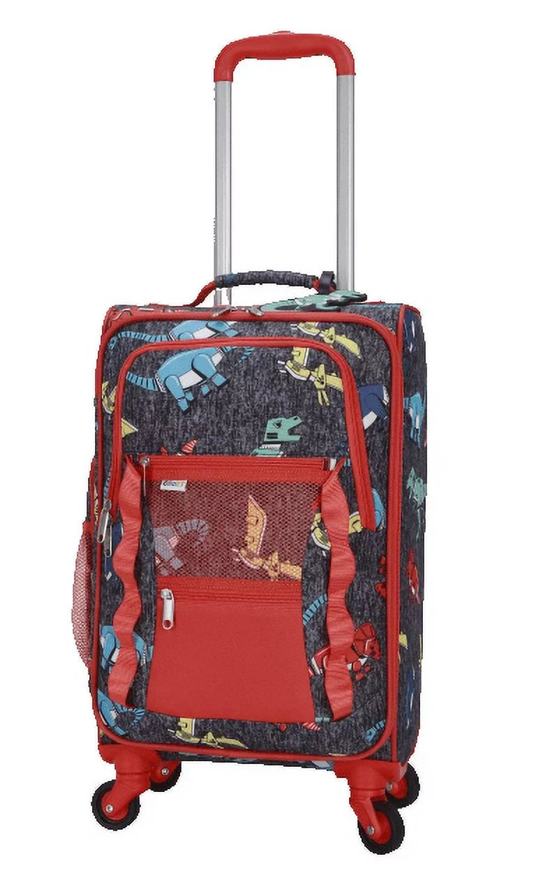WITH PC LET'S 3 PACKING CRCKT CUBE LUGGAGE AND SOFTSIDE DINO TAG SOAR