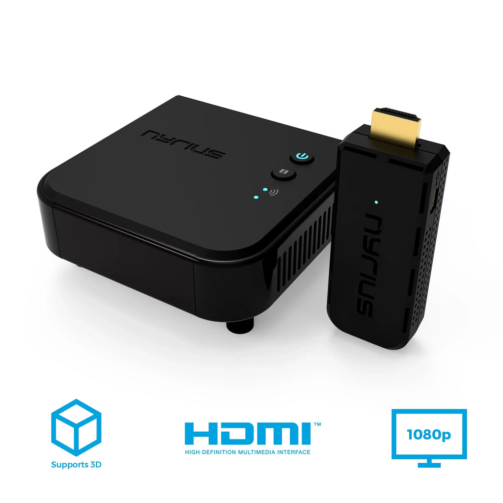 Pack Wireless Laptop, and Stream Nyrius Drones, 1080p Pro Netflix, PS4, HD to from HDMI 5 Pro Receiver Transmitter Camera, YouTube, Cable, to HDTV/Projector/Monitor PC, 3D - Aries Video