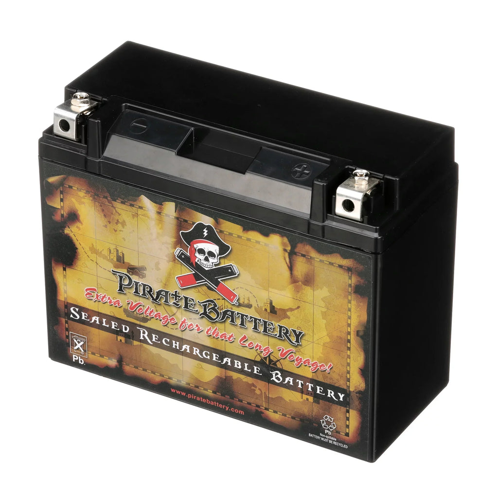 for Y50-N18L-A3 Yamaha Venture/royale 12 1300cc Xvz13 Volt,20 Pirate Ah, Battery CCA) 260 Battery 1987 Motorcycle (50-N18L-A3