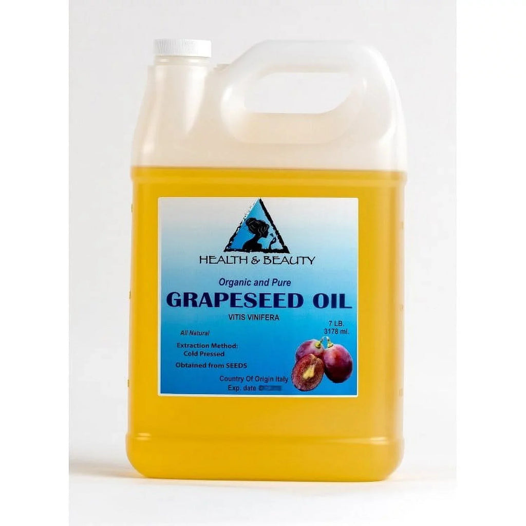 PURE ORGANIC 100% GRAPESEED PRESSED CARRIER 7 LB OIL COLD