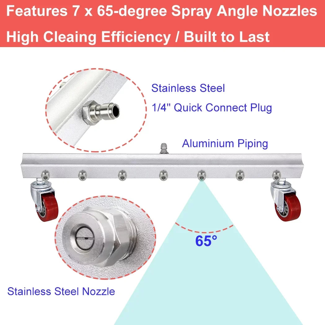 for with Extension Wand and Pressure Broom Sweeper 25.6 2 PSI Roof，Floor Driveway Cleaning liquid Concrete Power Cleaner Deck, Nozzles 4000 iMeshbean Washer 7 Inch Sidewalk Broom Surface