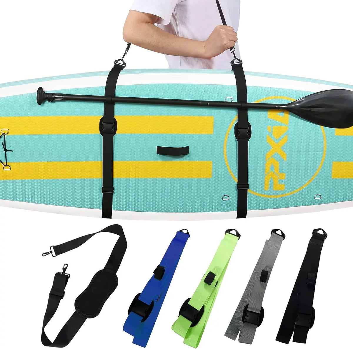 Board Kayaks Longboards, Men Surfboards, Carrying and Canoe Board Accessories Strap SUP Paddle Paddleboards, Boards, Adjustable Strap, for and Carry for Paddle Women