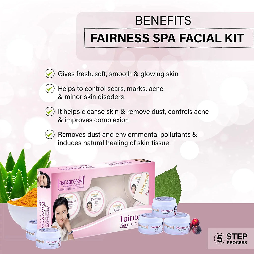 Facial, 210g Spa Fairness Aryanveda