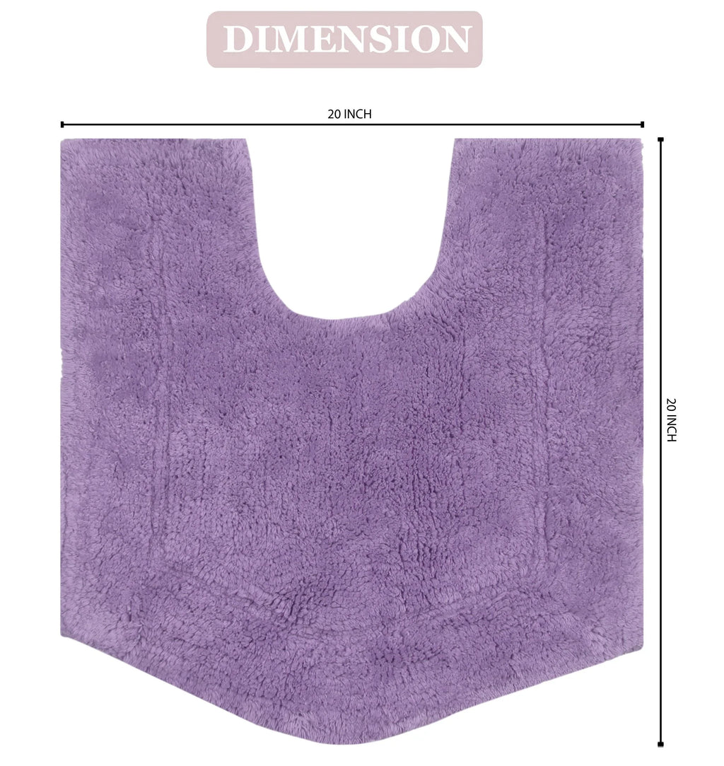 Bath and Rug, Contour, 100% Bath Weavers 20" Rug x Waterford Dry, Floor, Plush Rugs, bath Wash for Absorbent Bath Machine Collection rugs Purple Cotton Bathroom Extra Carpet, Tufted 20" Non-Slip Home
