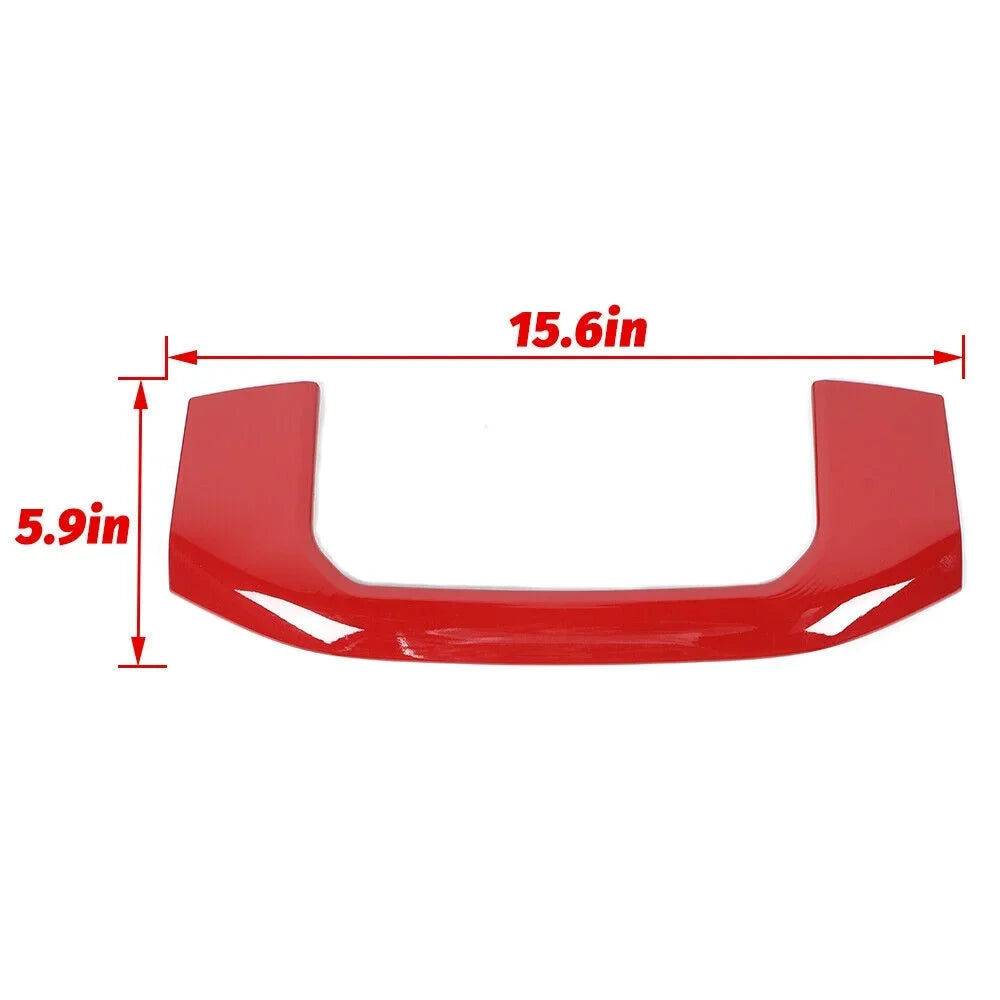 Decor Console Frame Teledu Storage Red Trim Center Box Panel