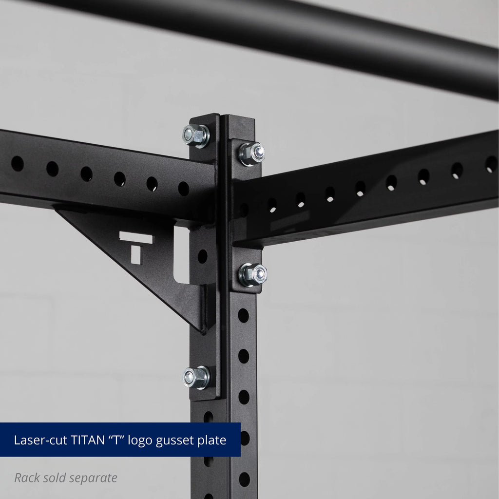 Crossmember Fitness Power Connector T-3 With x Titan 2" Bar Gussets, Series 3" Rack Stabilizer