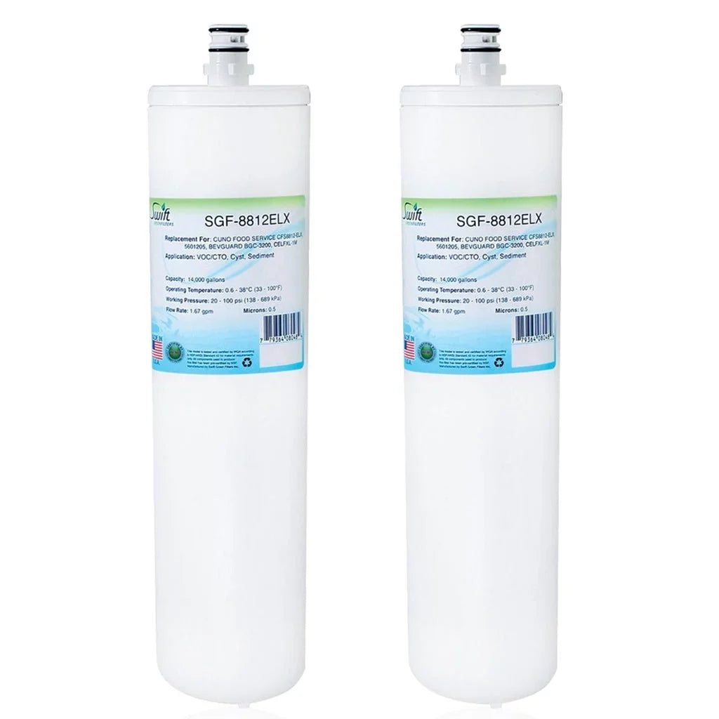 Made USA for Commercial (Pack BGC-3200, CFS8812-ELX, in of Green 2) BEVGUARD liquid CELFXL-1M Swift Compatible Filter , 5601205, SGF-8812ELX Filters