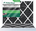 Carbon Filters Odor (4-Pack) Eliminator with HVAC AC Air 8 Filterbuy MERV Pleated Furnace 18x20x1 Activated