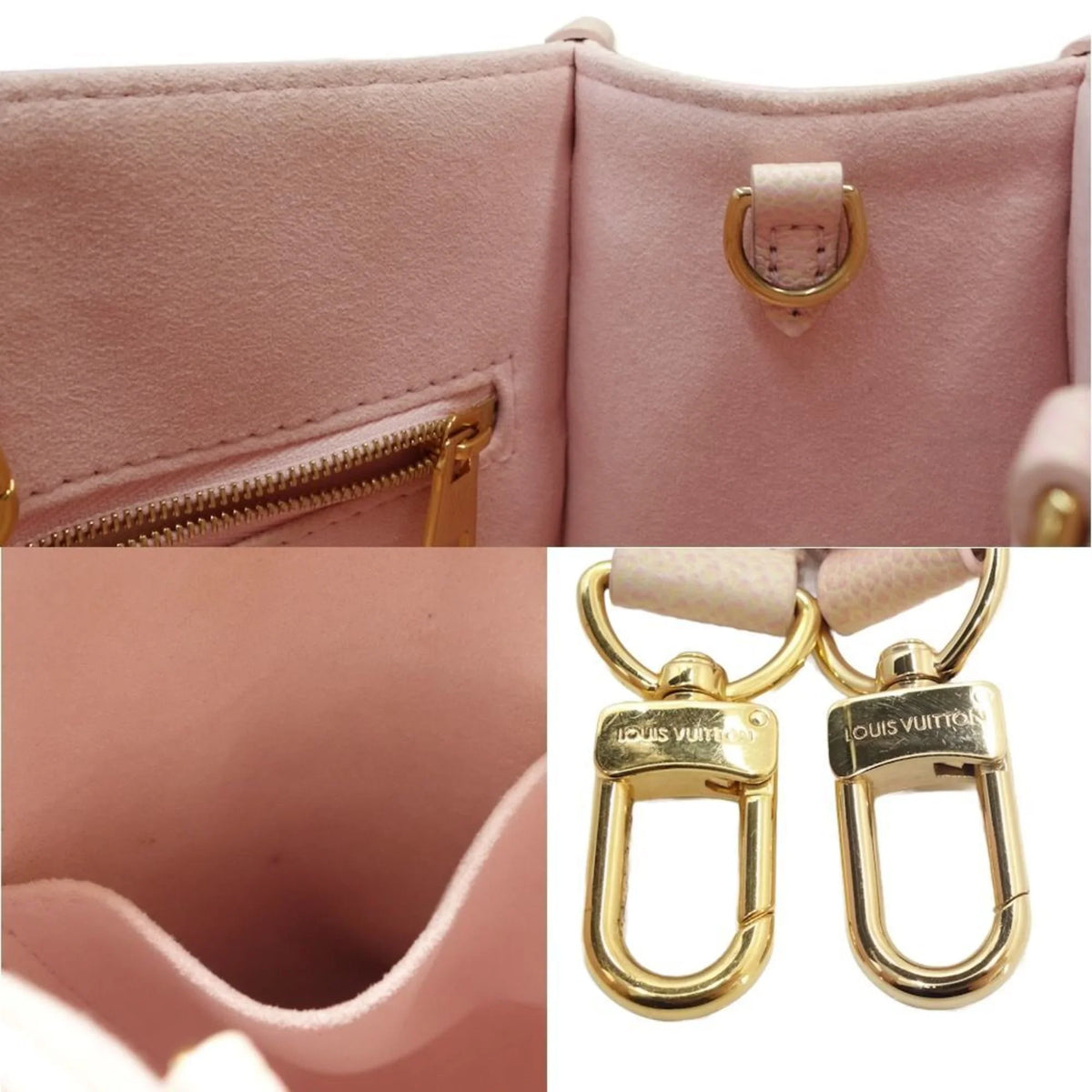 On Handbag Go (Good) Light PM Pre-Owned M46168 Empreinte 450088 the Pink