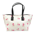 (Good) Pink Tote Loewe Pre-Owned Leather Bag Canvas White Black