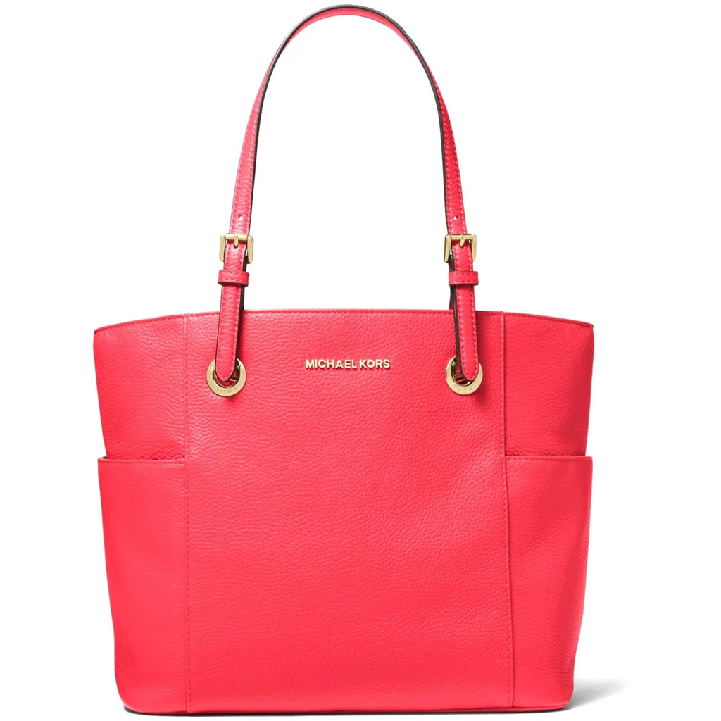 (Coral Medium Leather Tote Set Michael Pebbled Women's Reef) Kors Bag Jet