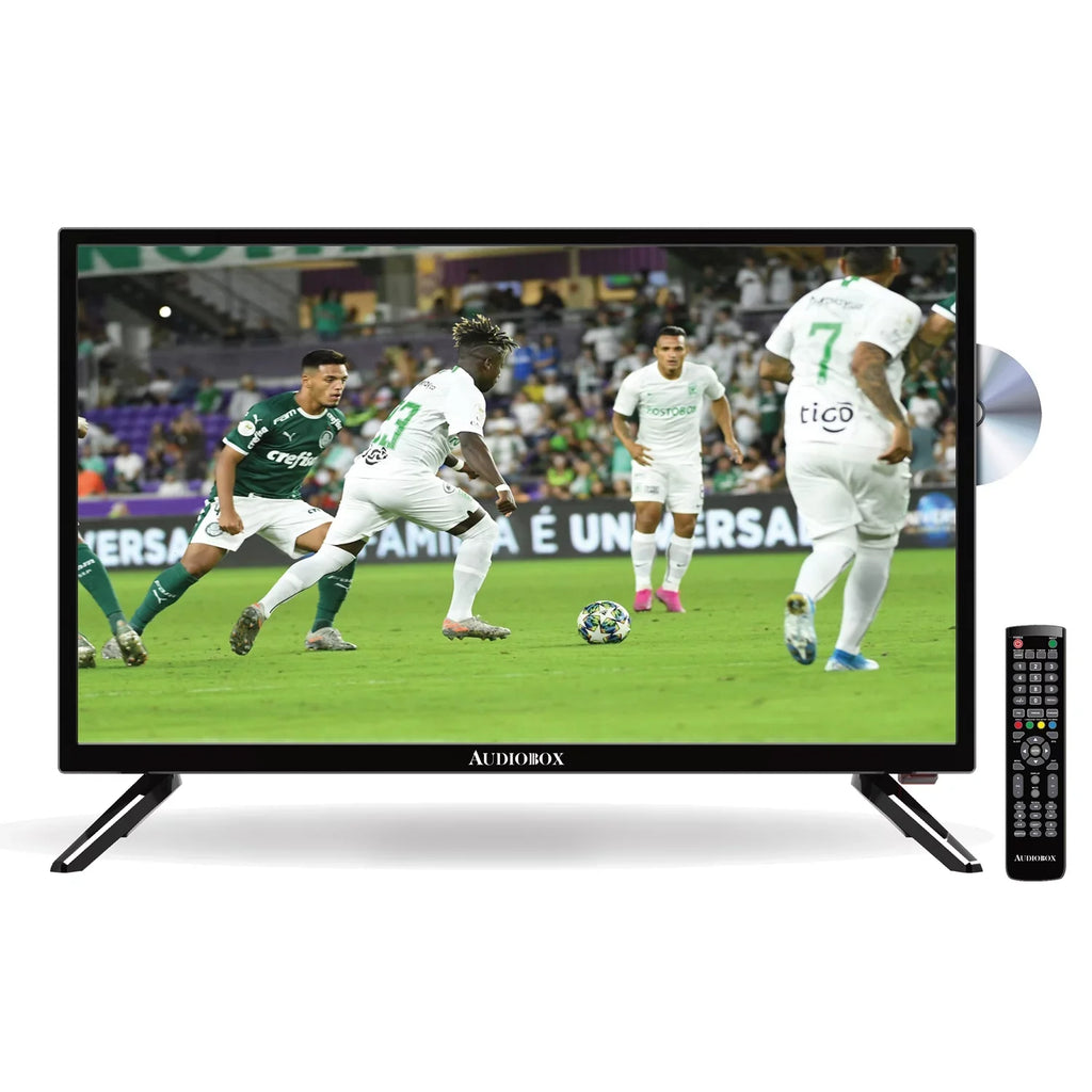 TV-24D 1366 Combo 24-In. Remote Charger, with 768 Portable Audiobox TV/DVD Car Widescreen x and TV-24D HD
