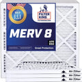 Actual | 8 King 38x55.5x1 Filters | MADE | USA 55.5 Air 38 MERV A/C Filter Furnace x 4-PACK | x Filter Pleated dimension: IN .75" HVAC