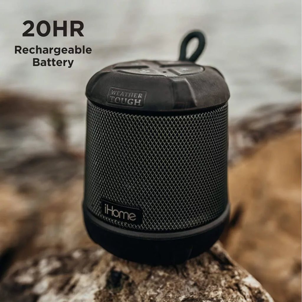 with Portable Life Speaker iHome Waterproof Battery Bluetooth 20HR