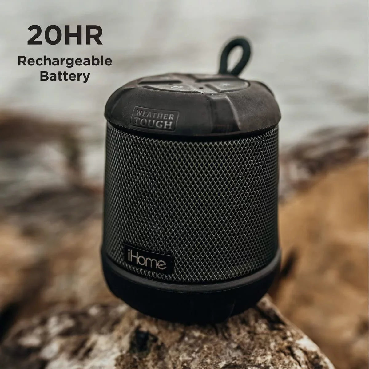 with Portable Life Speaker iHome Waterproof Battery Bluetooth 20HR