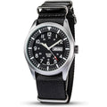 Work Hr exterior Field Tactical Army Wrist Men Casual Military Waterproof 12/24 Mens Sport Black Watches Watch, Day Wristwatch, Analog Band for Date Nylon