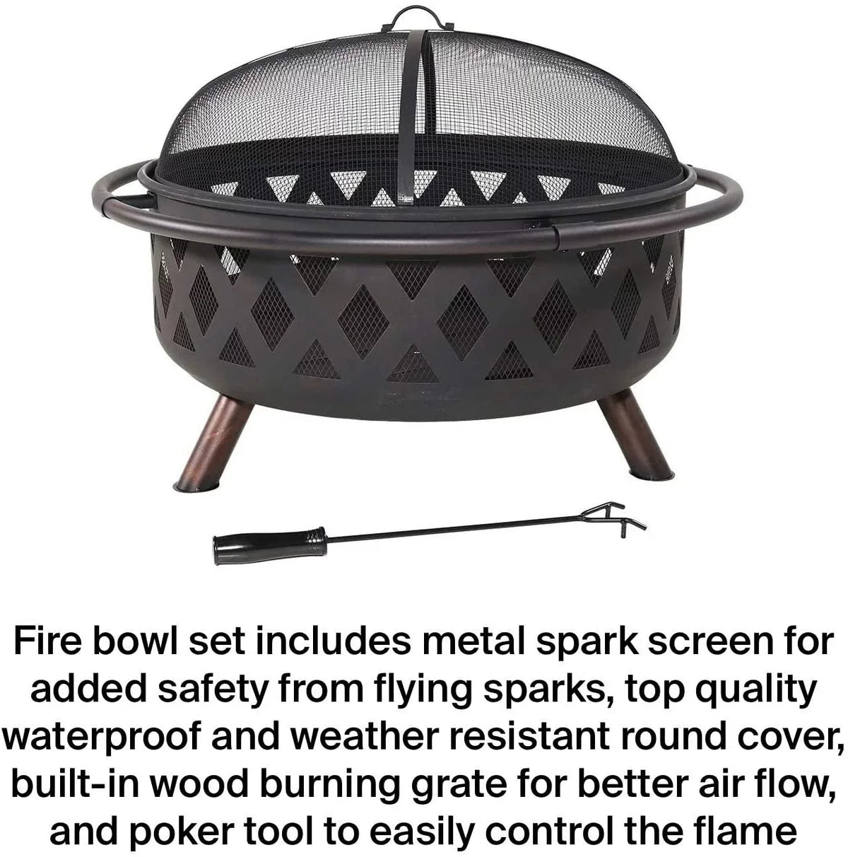 Grill And Pit Pit Efficient Metal Moveable Fire Caleb Burning Wood