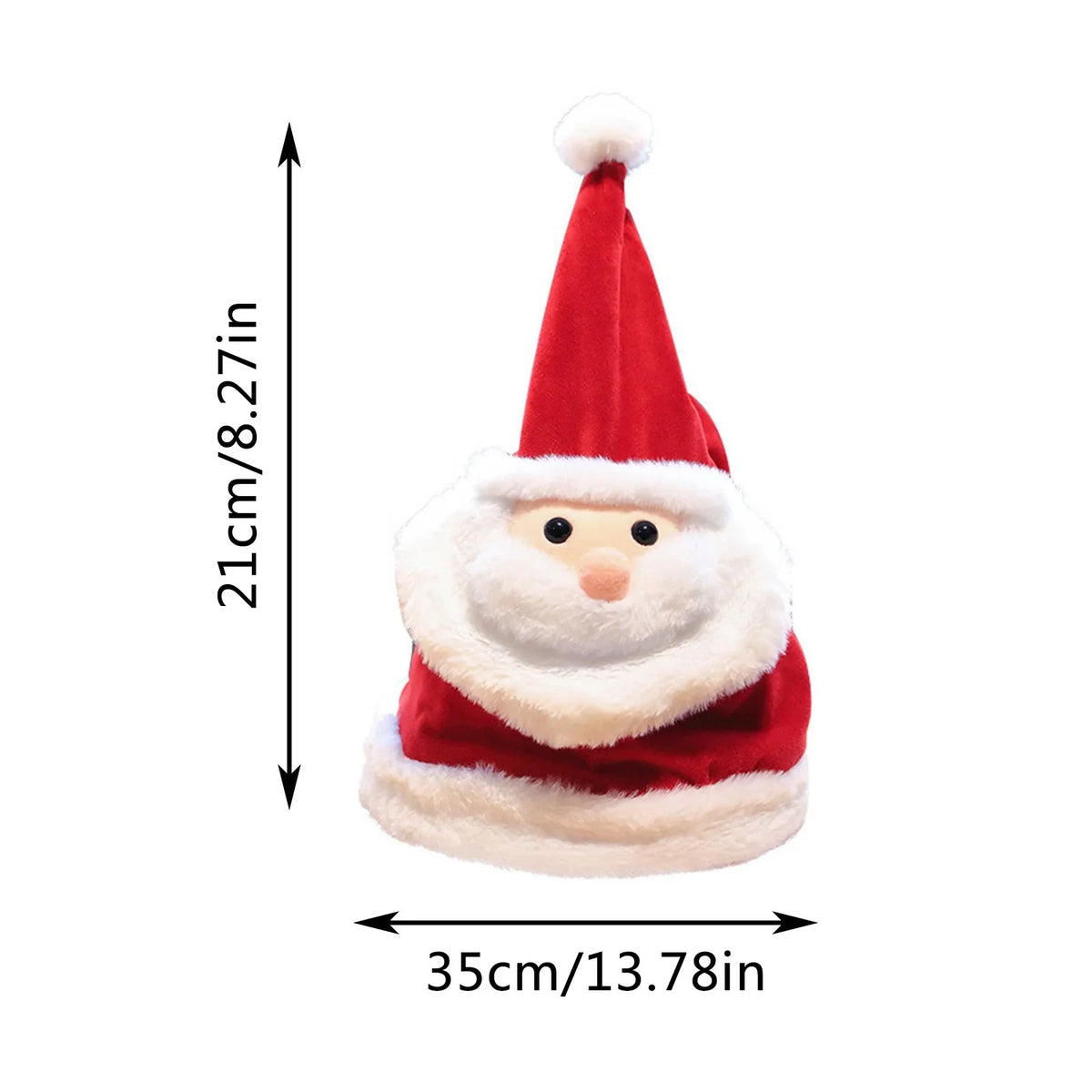 Head Men Hats Hats Winter Singing Men Windproof Move Doll Gifts Winter Large Toy Plush Christmas Will Glow Christmas Hat Men Christmas Winter Mens Eve Hat Men Winter Hat for Large for Hat Grandpa