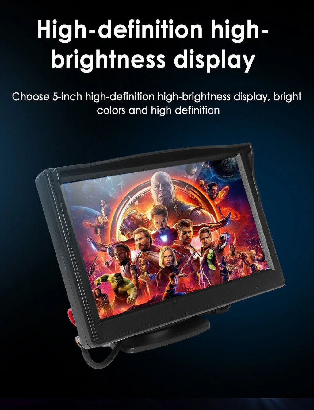Monitor Night HD Jahy2Tech Kit 5" Wireless Car View Backup Rear Vision Waterproof Camera